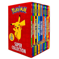 The Official Pokemon Super Collection 15 Books Set - Ash Big Challenge, Pokemon Peril, Orange League, Scyther vs Charizard, Race to Danger & More