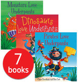 Aliens Love Underpants Collection - 7 Books By Claire Freedman and illustrated by Ben Cort