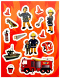 Fireman Sam 6 Books Collection Box - Gift Set Pack Fantastic Poster with Fun Stickers