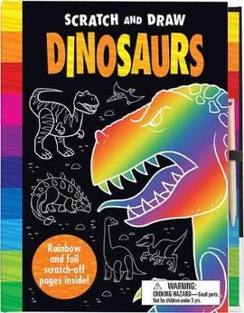 Scratch and Draw: Dinosaurs (Hardback)