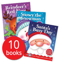 Christmas Sticker and Activity Book Collection - 10 Books (Collection)