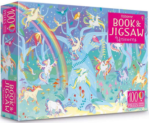 Usborne - Unicorns sticker book and jigsaw