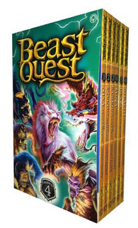 Beast Quest Series 4 Set: The Amulet of Aventia (19 -24) 6 Books Collection