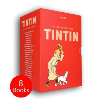 THE COMPLETE ADVENTURES OF TINTIN COLLECTION - 8 BOOKS (Hardback)