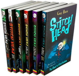 Stitch Head 6 Book Collection - Ages 9-14 - Paperback - Guy Bass by Stripes (Little Tiger Press)