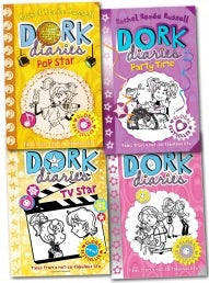 Dork Diaries Series Collection Rachel Renee Russell 4 Books Set