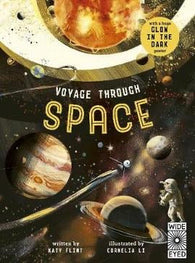 Voyage Through Space with Glow-in-the-Dark Poster (Hardback)