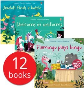 Usborne Phonics Readers Collection - 12 Books (Collection)