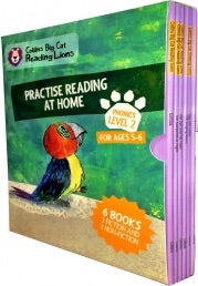 Big Cat Reading Lions Level 2: Practise Reading at Home 6 Books Collection Box Set??(Collins Big Cat Reading Lions)